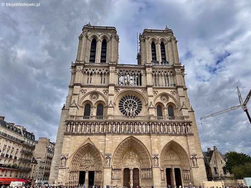 Wejście główne do Katedry Notre Dame de Paris