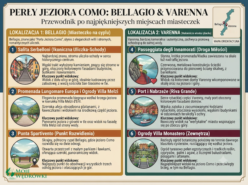 Perły jeziora Como - Bellagio i Varenna